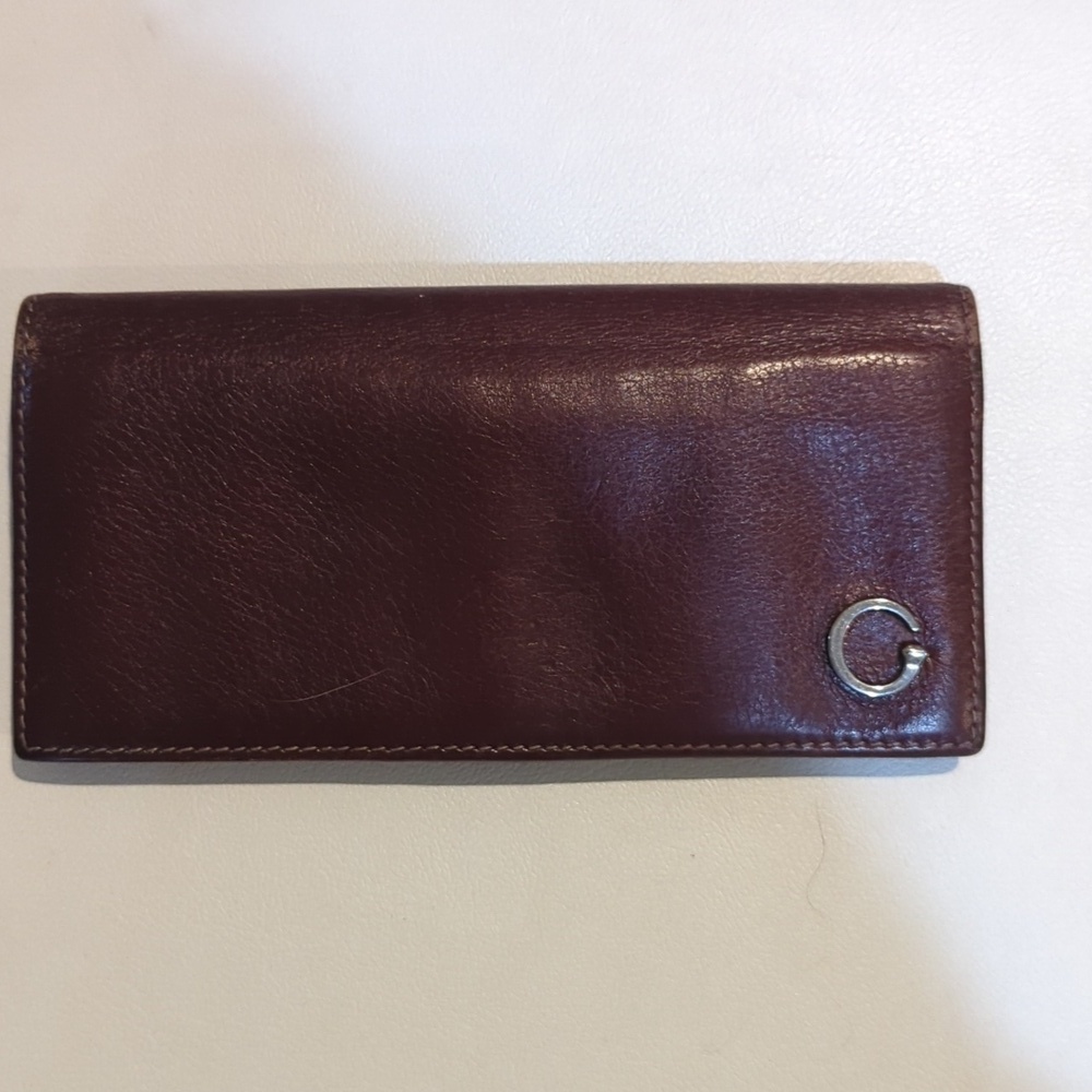 Gucci Brown leather long wallet